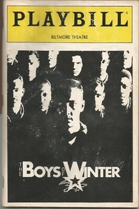 Boys of Winter 1986 OPENING NIGHT Broadway Playbill Wesley Snipes Matt Dillon