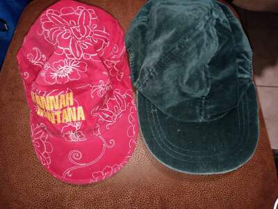 2 womens hats hannah montana and green velvet fb5