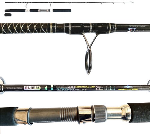 canna hightlander 300g vertical jigging traina bolentino pesca barca mare - Foto 2 di 4