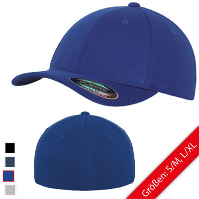 Flexfit   Double Jersey Baseball Cap verschiedene Farben