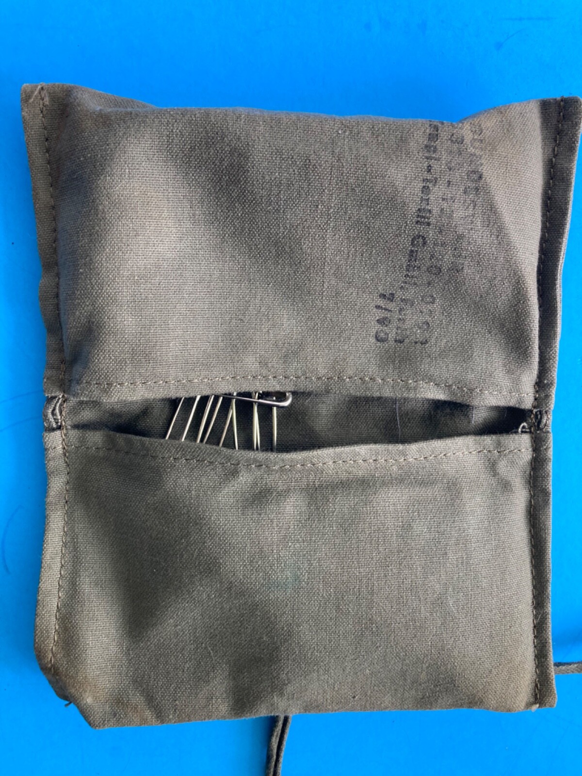 VTG German Military Surplus Army Field Sewing repair kit w/ Case VINTAGE GERMANY