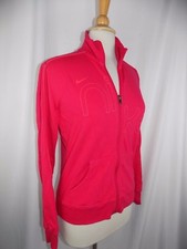 NIKE The Athletic Dept Full Zip Sport Jacket Women's LARGE Red w/ Orange