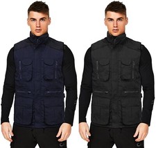 Mens Bodywarmer Workguard Padded Gilet Body Warmer Multi Pocket Jacket Lads Guys