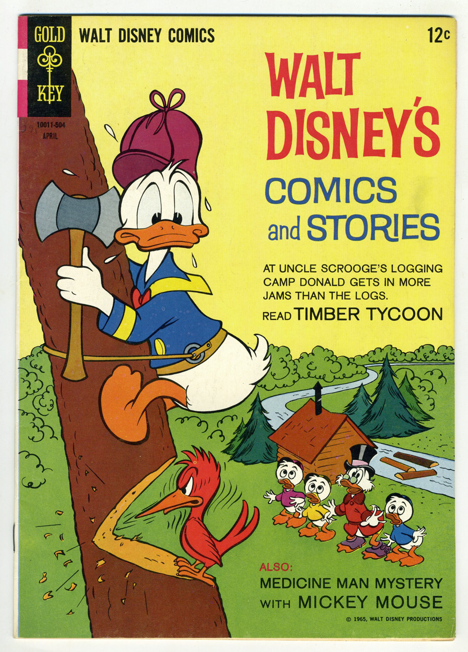 Gold Key Walt Disney Comics and Stories #295 1965 6.5 F+ OW/W Pages