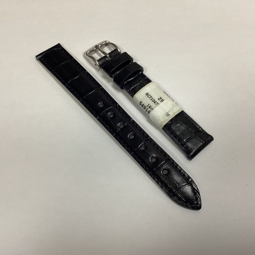 Bracelet De Montre ZRC – Cuir Veau Grain Alligator – Marron – Largeur 14 Mm – Neuf Avec étiquettes