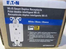 36 Eaton WFTRCR15-W-SP-L Wi-Fi Smart Duplex Receptacle White 15A 125V New Sealed