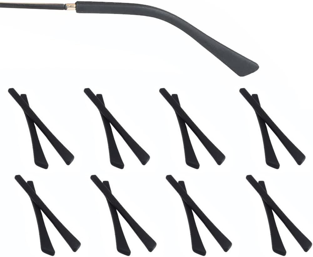Eyeglass Replacement Temples,Silicone Glasses End Tips Ear Sock Pieces Sleeve fo