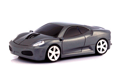 Cordless Wireless 2.4Ghz Optical Ferrari Car Mouse Computer