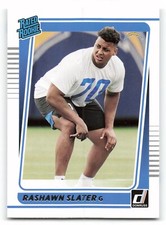 2020 Donruss #332 RASHAWN SLATER Rookie RC  Los Angeles Chargers  NICE CARD !!!. rookie card picture
