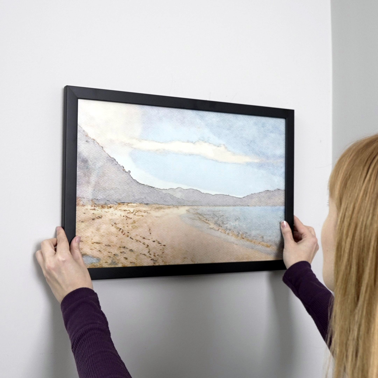 16×6 Frame Black Picture Frame Complete Modern Photo Frame UV Acrylic