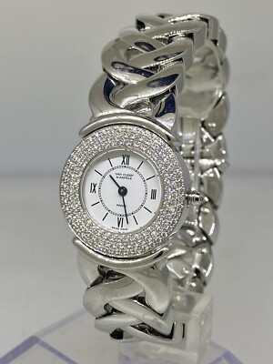 Van Cleef & Arpels Classique White Gold Diamond Bezel Bracelet Ladies Watch