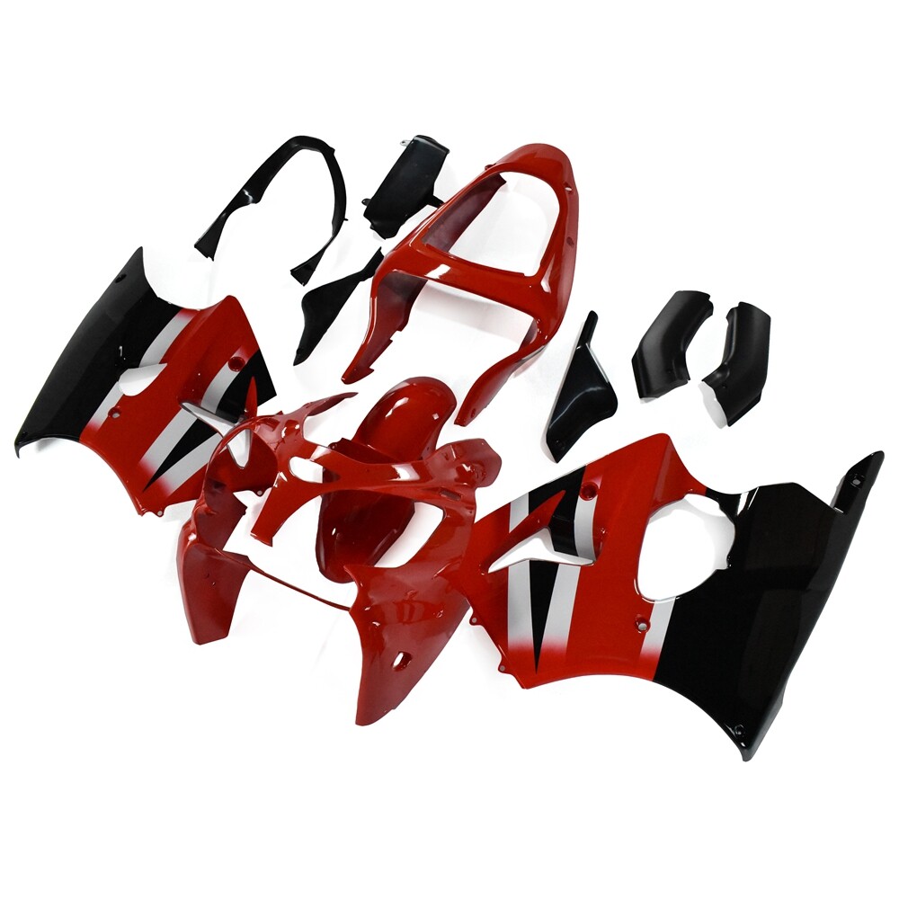 Black Red Bodywork For Kawasaki Ninja ZX-6R 2000 2001 2002