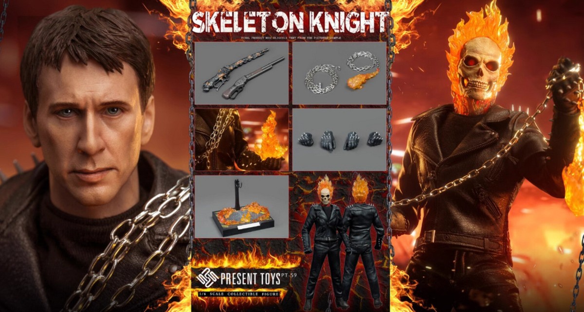 PRESENT TOYS 1/6 スケリトン ナイト PT-sp59 PRESENT TOYS PT-sp59 1/6 Skeleton Knight 12'' Action Figure