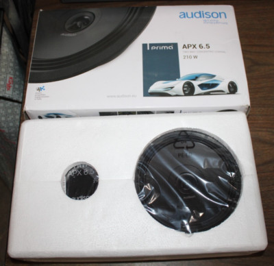 NIB AUDISON APX 6.5 TWO WAY CONCENTRIC COAXIAL 210W SPEAKER PAIR FREE SHIPPING