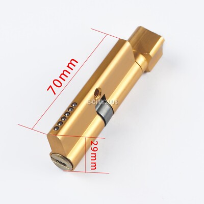 Euro Cylinder Door Barrel Lock Anti Drill Single Double Thumb Turn Extra Keys