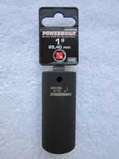 PowerBuilt - (Size: 1") 6-Point Deep Impact Socket [1/2 Inch Drive] **NEW**