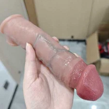 Realistic Cock-Girth-Enlarger-Enhancer-Penis-Extension-Extender-Sheath-Sleeve US