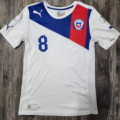 2013 Puma Chile Away Jersey Arturo Vidal Kids M Copa America