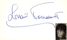 Lorraine Toussaint Signed Auto 3x5 Index Card Hudson Hawk