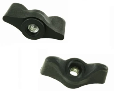 2 WING SCREWS THREADED BOLT PLASTIC HEAD M6 M8 FASTENER BUTTERFLY HANDLE KNOB