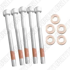 5x Fuel Injector Nozzle Seal Washer & Bolt Kit For Mercedes-Benz Dodge Sprinter