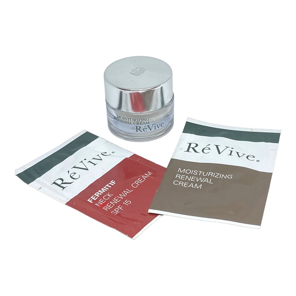 Crema de día hidratante de renovación ReVive 0,17 oz/5 ml + Lote de muestras RéVive • SELLADA Foto 2 de 4