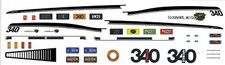 1970-71 Plymouth Duster 340 1/32nd Waterslide Decals1/32nd Waterslide Decals