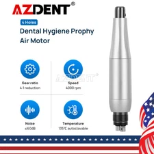 Dental 4:1 Hygiene Prophy Handpiece Air Motor 360° Swivel Straight Cone 4Hole M4