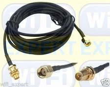3M 6M 9M Antenna RP-SMA or SMA Extension Cable for Wi-Fi Router RG174 COAX USA