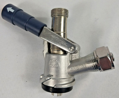 Micro Matic S-Type Keg Coupler Sankey D Beer Tap Blue  Handle   Clean Tested