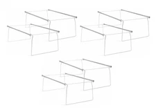 ( 6 PACK ) Smead 64873 Steel Hanging Folder Drawer Frame Legal 23" to 27"