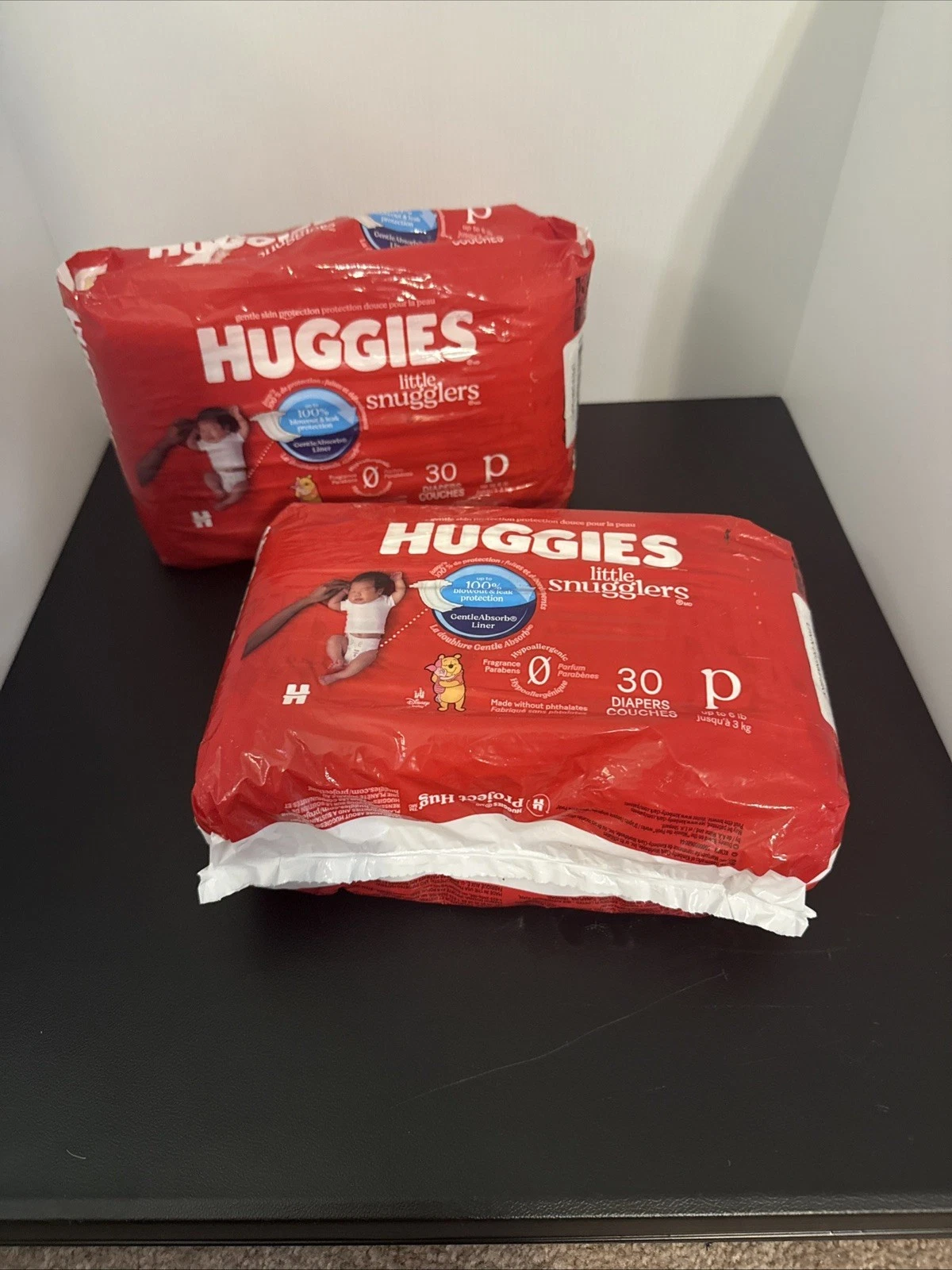 60 Count Huggies Supreme Little Snugglers, Preemies 2 packs Total New
