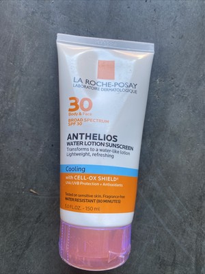 La Roche-Posay Anthelios Water Lotion Sunscreen Spf 30, Cooling, 5.0 Oz