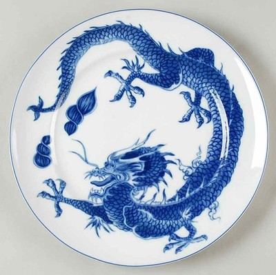 Mottahedeh Blue Dragon Dinner Plate 8610061 | eBay