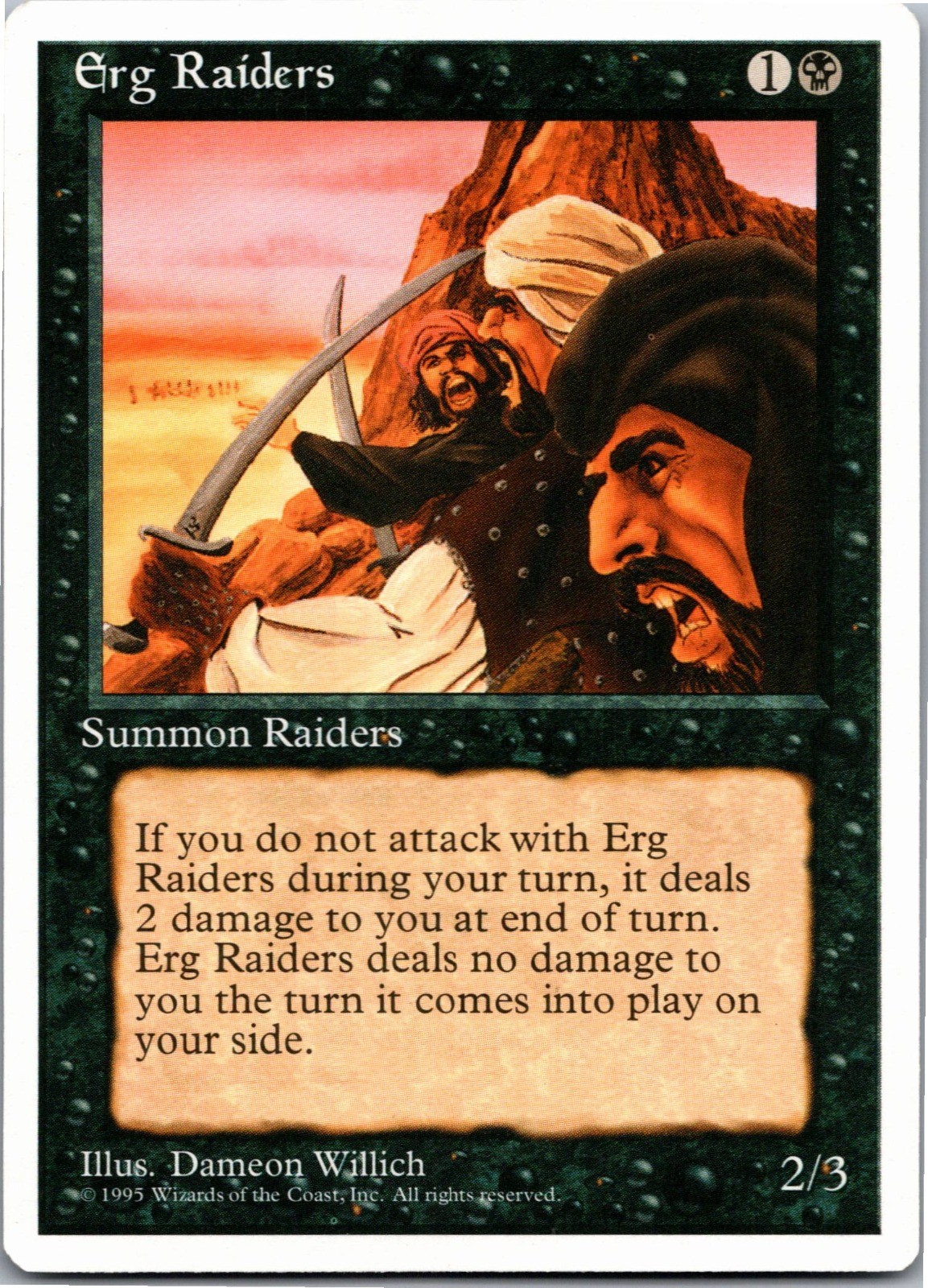 Erg Raiders - C - Regular MTG: Fourth Edition 1995 [LP]