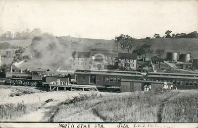 #ad MONTOUR RAILROAD North Star Station IMPERIAL PA Ally Co RPPC Photo Postcard COPY $4.95