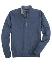 Men's Big  Tall Johnnie-O Sully Quarter Zip Pullover, Size XLT - Blue Mens