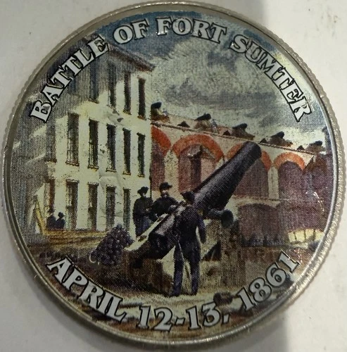 Kennedy Half Dollar Battle of Fort Sumter April 12-13, 1861 Commemorative Coin