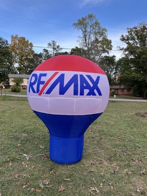 Large Remax Advertising Outdoor Yard Balloon 8  Tall Lighted for Open House