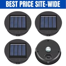 4 Solar Mason Jar Lid Lights LED Waterproof Outdoor Lantern Warm White Garden Us