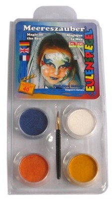 GESICHTSPAKET 4 FARBEN MEERJUNGFRAU