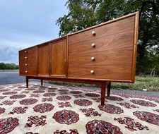 Mid-Century Modern Drexel Declaration 11 Drawer Walnut Dresser SHIP $ N DSCRIP