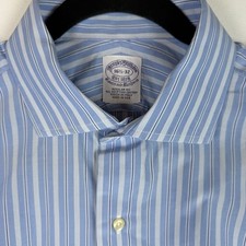 VTG Brooks Brothers Woven in Italy Made in USA Regular Fit Men Shirt 16.5/32