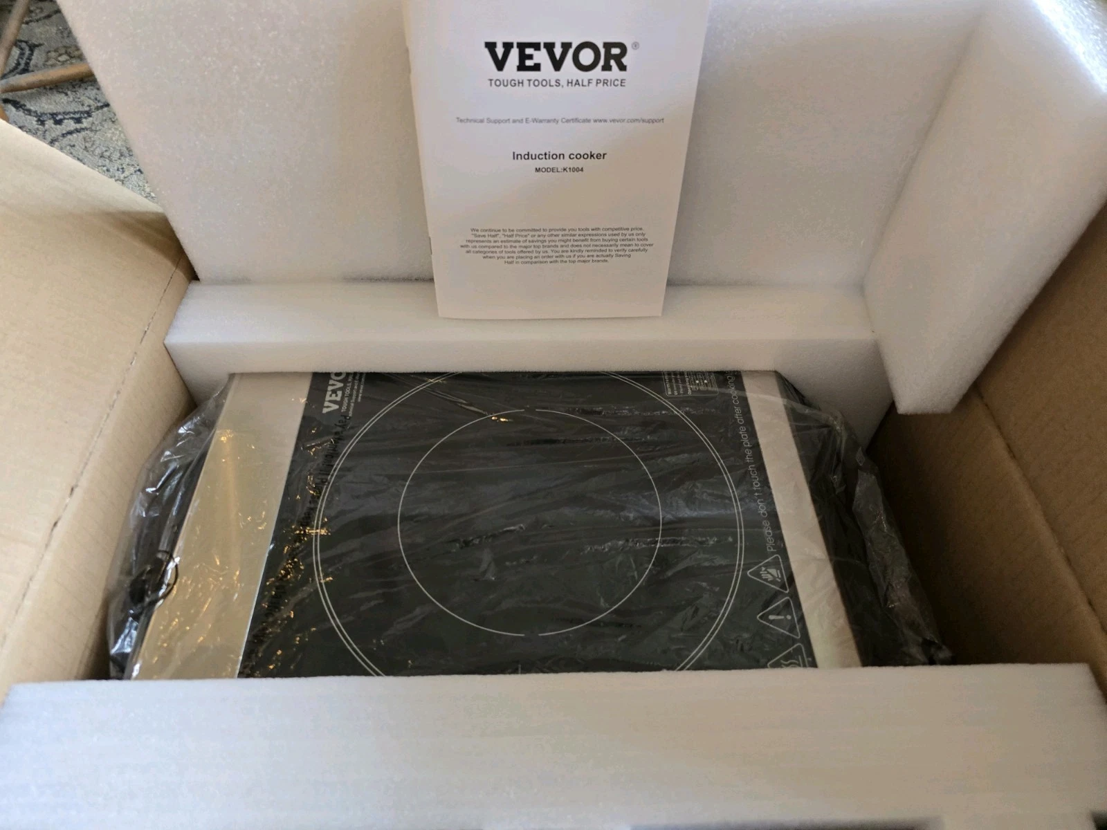 Vevor K1004 3500W 220V Induction Cooktop Countertop Brand New Open Box