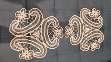 2 x Vintage Antique Homemade Tablecloths/Table Runners Crochet Lace