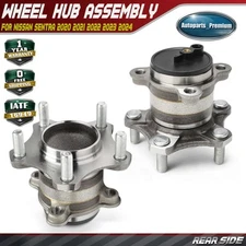 2x Rear Left & Right Wheel Hub and Bearing Assembly for Nissan Sentra 2020-2024