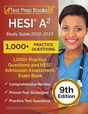 HESI A2 Study Guide 2022-2023: 1,000 Practice Questions and HESI Ad - VERY GOOD