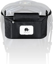 Black Stroller Bag Water-Resistant Multi-Purpose Baby Bag with Wet Tissue