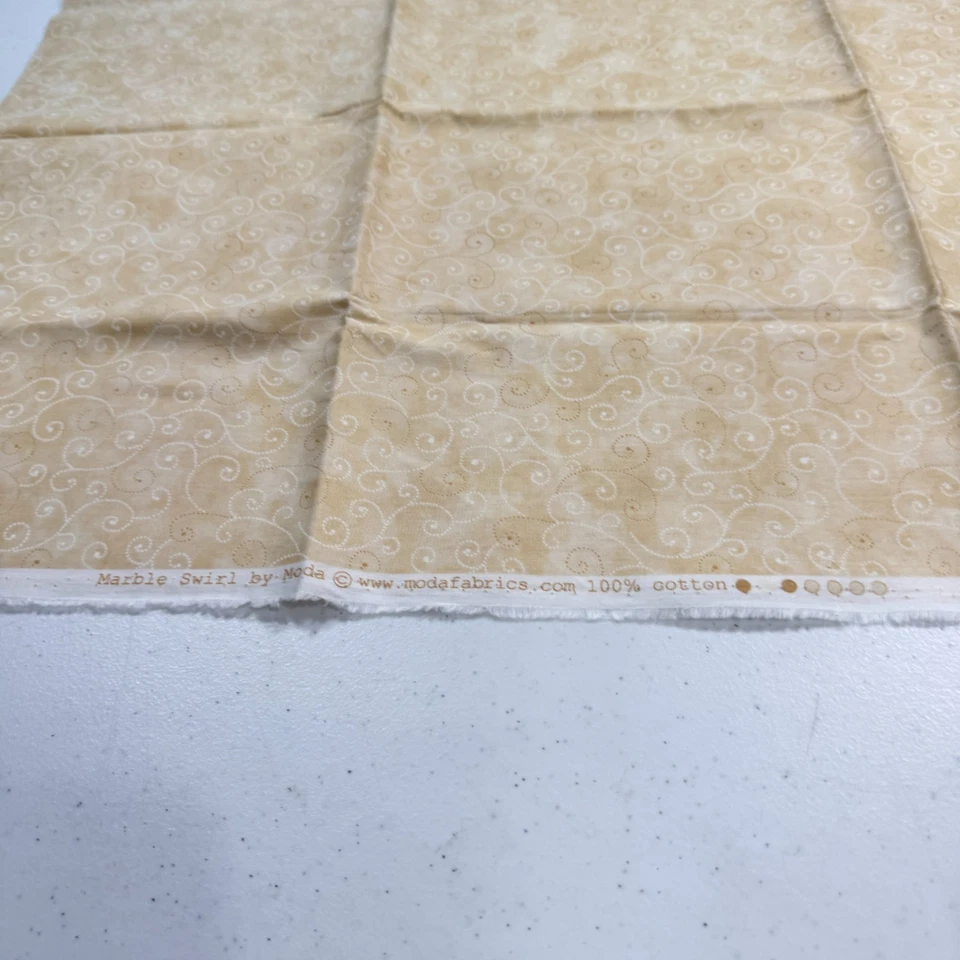 moda quilting fabric cotton marble swirls brown 44x36 1 yard - Image 3 of 4