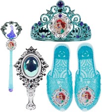 Disney Princess Dress Up Accessory Set Ariel Tiara, Shoes, Wand and Comb Set ...